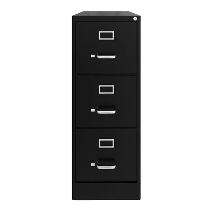 Hirsh 22" Deep 3 Drawer Letter Width Vertical File Cabinet, Commercial Grade, Gray