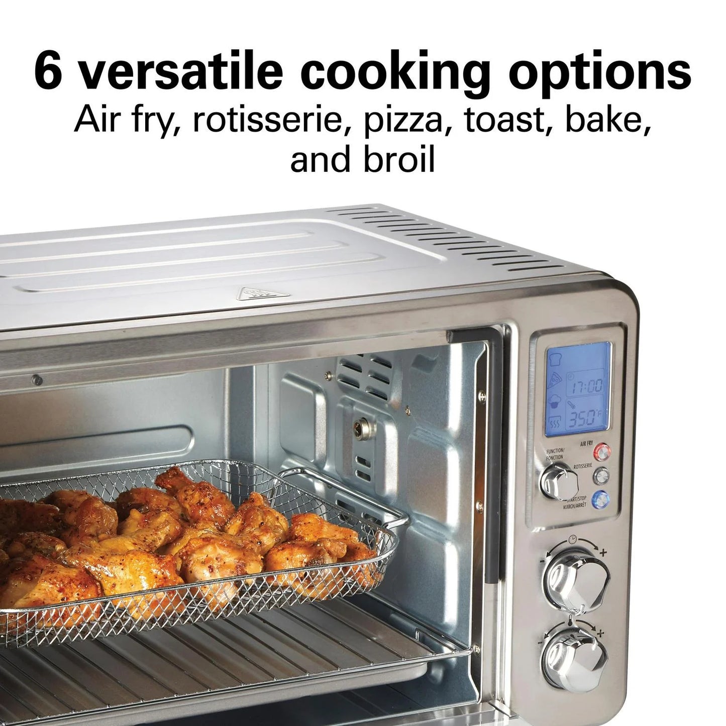 Hamilton Beach Sure-Crisp Digital Air Fryer Toaster Oven with Rotisserie - 9 x 12