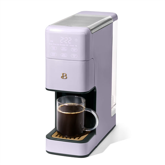 Beautiful Perfect Grind�?Programmable Single Serve Coffee Maker, White Icing by Drew Barrymore
