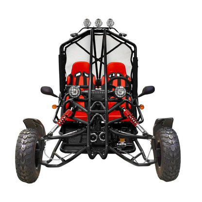 Massimo GKA 200 169cc EFI Adult Go Kart with 10HP Engine, 2WD Off-Road Go Cart, Dual Seats, Red