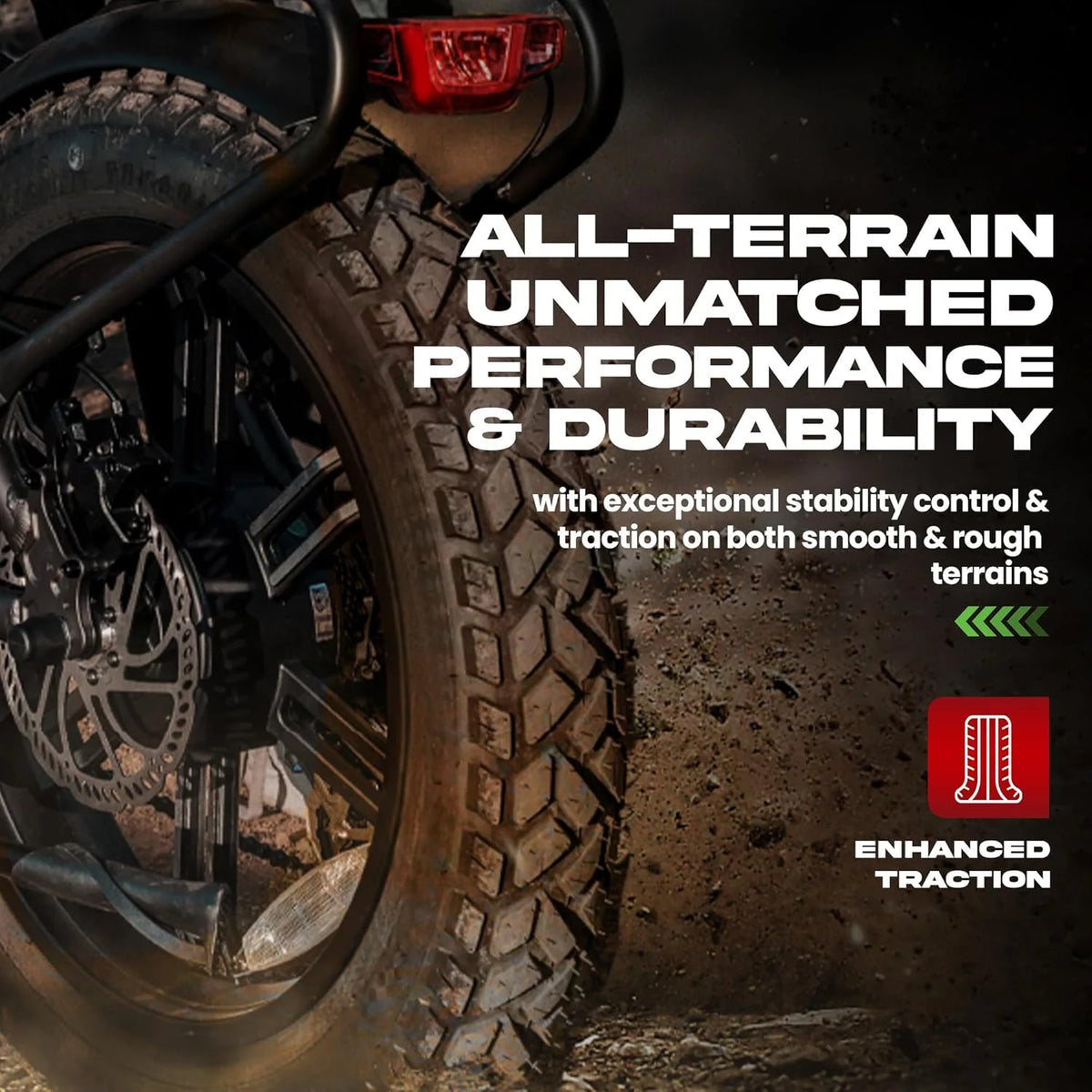 HEB ALLSCAPE Heavy Duty 20x4 Bike Tire + Tube - Includes 2 Tires for Optimal Performance