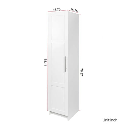 Stackable Wall Cabinet,Hanging Wall Mount Storage Cabinet with Adjustable Shelves and Doors,Sideboard Buffet Cupboard,Console Table,White Wood Finish,11.81 "D x 31.50"W x 29.92 "H
