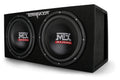 MTX TNE212DV 12-Inch 2000-Watt Max Car Audio Dual Loaded Subwoofer Box Enclosure
