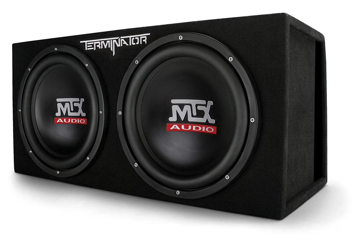MTX TNE212DV 12-Inch 2000-Watt Max Car Audio Dual Loaded Subwoofer Box Enclosure