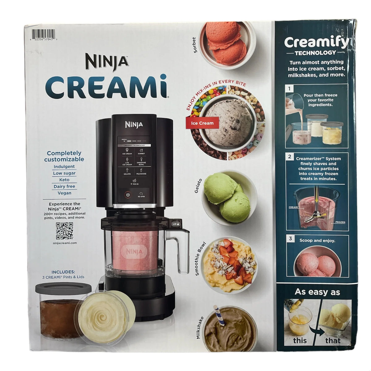 Ninja Creami Ice Cream Maker CN305A Black