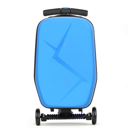 Advwin Scooter Luggage for Kids & Adults, Hardside Ride on Suitcase for Kids Ages 4-15 Multifunctional Lightweight Foldable Carry on Luggage with Wheels Ride on for Children Teenagers, Pink