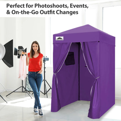 EAGLE PEAK Flex Ultra Compact 4 ft x 4 ft Pop-up Changing Room Canopy, Portable Privacy Cabana