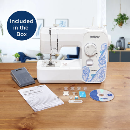 Brother LX3817- Beginner Sewing Machine, 17 Stiches