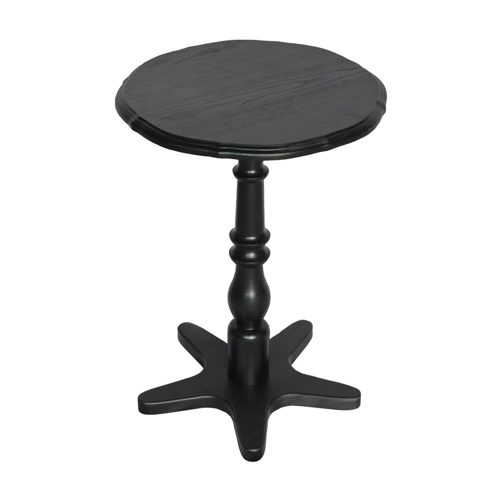 Homy Casa Round Pedestal Dining Table for Small Kitchen or Breakfast Nook, Walnut