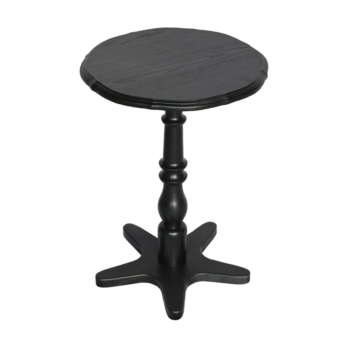 Homy Casa Round Pedestal Dining Table for Small Kitchen or Breakfast Nook, Walnut