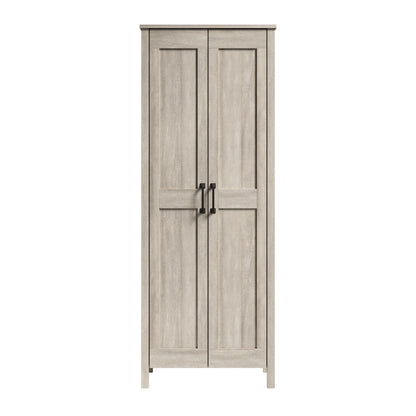 Sauder Two-Door Storage Cabinet, White Finish