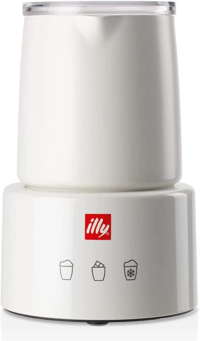 illy Electric Milk Frother- Black & Stainless Steel
