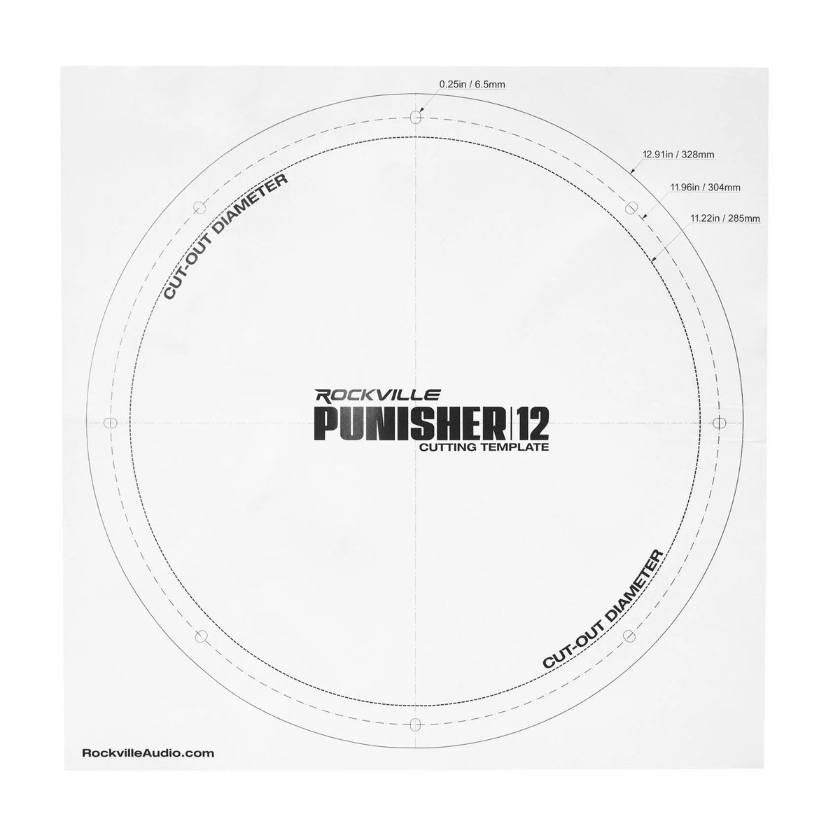 Rockville Punisher 12D2 12" 5600w Peak Car Audio Subwoofer Dual 2-Ohm Sub 1400w RMS CEA Rated