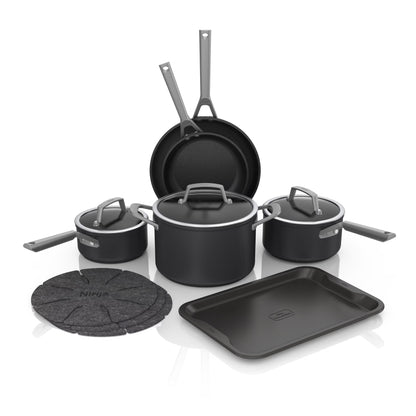Ninja NeverStick Premium Hard-Anodized 10-Piece Cookware Set, C39010