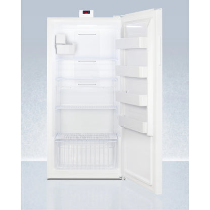 Upright 22 cu.ft. all-freezer with icemaker in white
