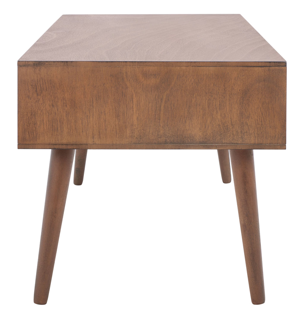 SAFAVIEH Miya Solid 2 Shelf Coffee Table Wood, Natural