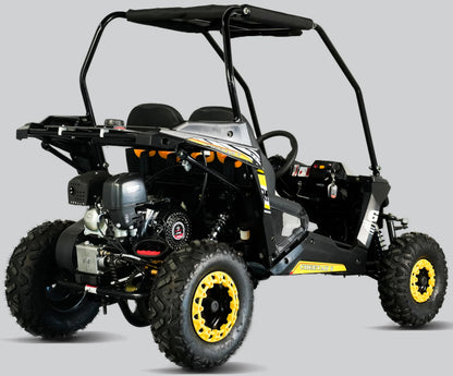 TrailMaster Cheetah 6 Youth Go-Kart - 163cc 5.5HP Engine, 4-Point Safety Belt, Remote Kill, Speed Governor, Suitable for Kids 6-12. with Pre-Assembled Version Now! (Pre-Assembled, Blue)