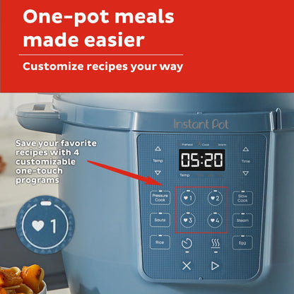 Instant Pot 6Qt RIO Chef Series 7-in-1 Multi-Cooker, Pressure Cooker, Slow Cook, & More, Black