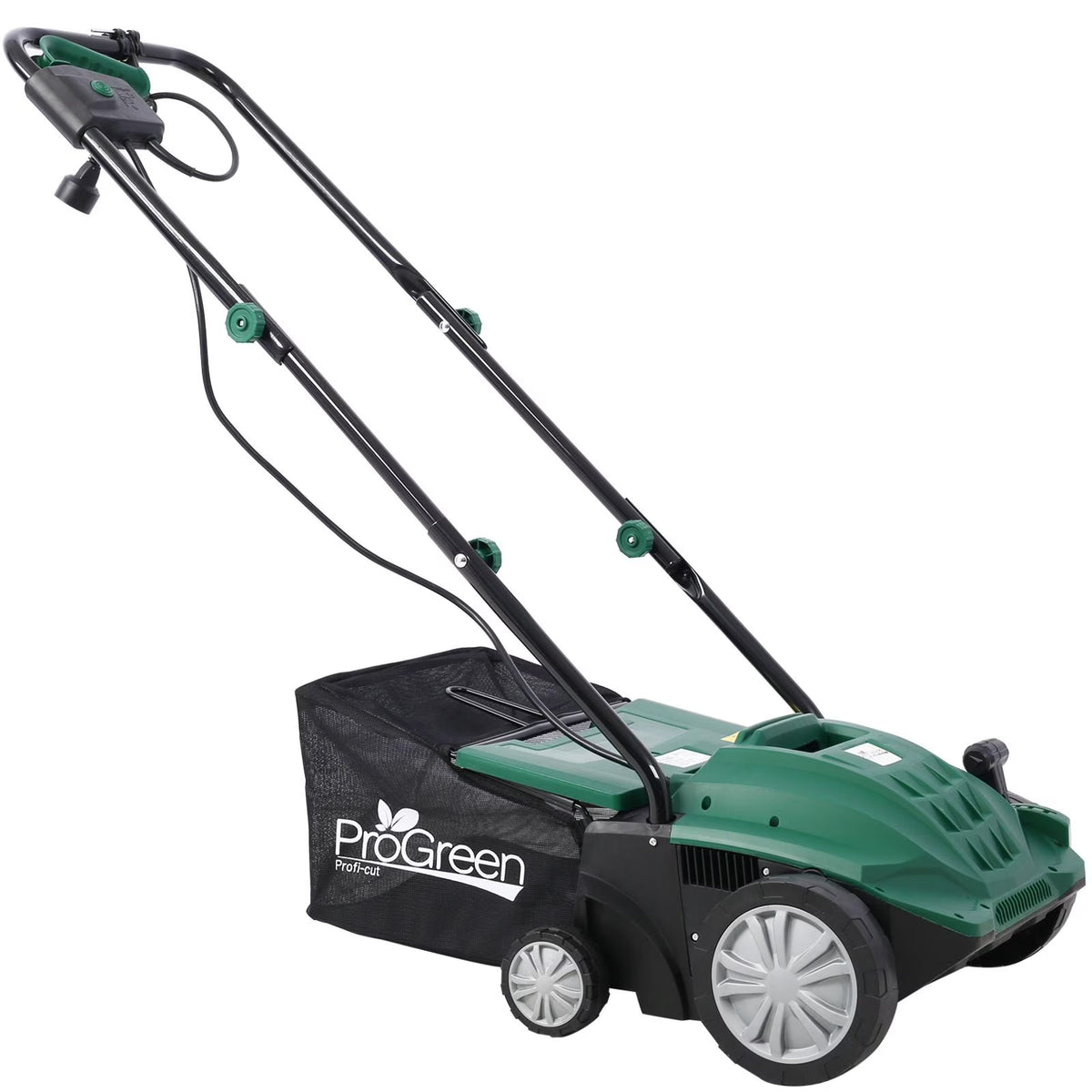 Dethatcher and Scarifier, Seizeen 16-Inch Lawn Dethatcher Scarifier 2-IN-1 Gardening Equipment, Powerful 15 Amp Electric Dethatcher & Scarifier, Height Adjustable, 58QT Removable Thatch Bag