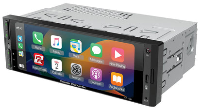 Power Acoustik CP-71WA Single DIN 6.5" Color Touchscreen Car Stereo with Bluetooth Connected Apple CarPlay + Android Auto