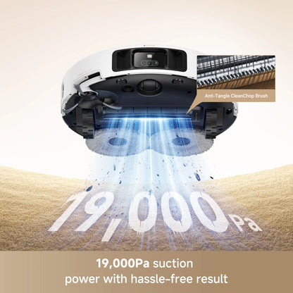 MOVA P50 Pro Ultra Robot Vacuum Cleaner Removable&Liftable Mop,Anti-Tangle,Self Drying&Cleaning