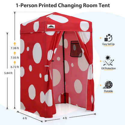 EAGLE PEAK Flex Ultra Compact 4 ft x 4 ft Pop-up Changing Room Canopy, Portable Privacy Cabana