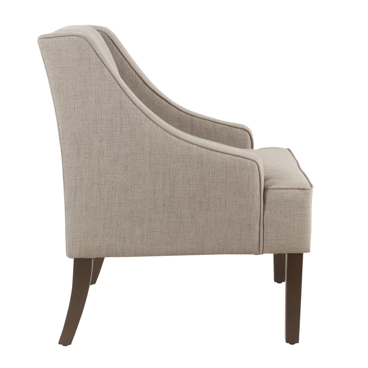 HomePop Classic Swoop Accent Chair - Blue and White Damask