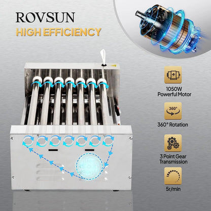 ROVSUN 1050 W 18 Hot Dog Capacity Commercial Hot Dog Roller Grill