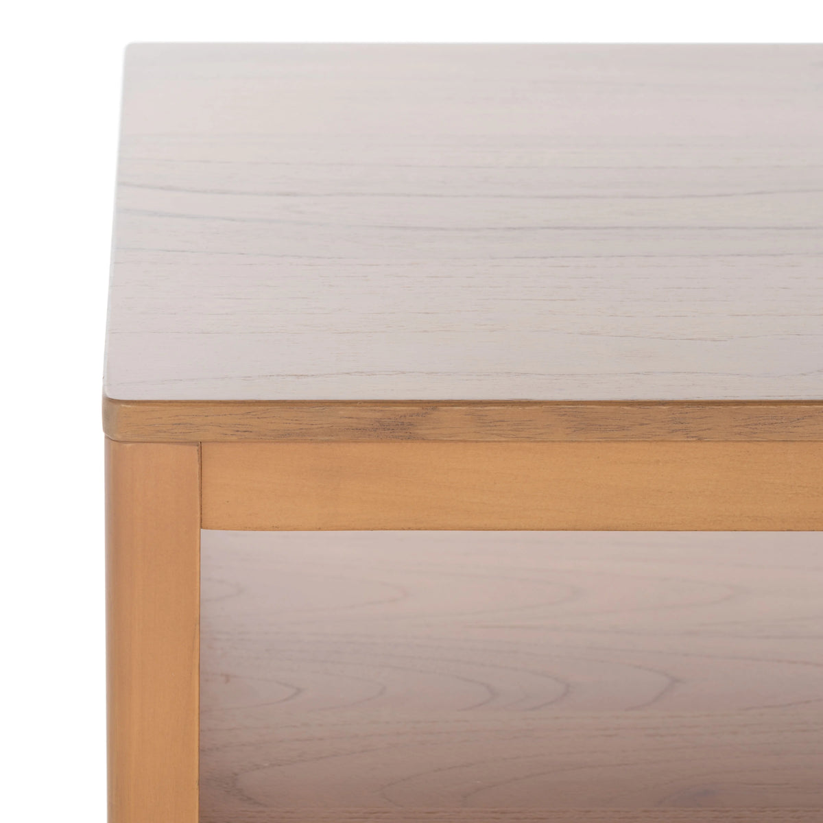 SAFAVIEH Miya Solid 2 Shelf Coffee Table Wood, Natural
