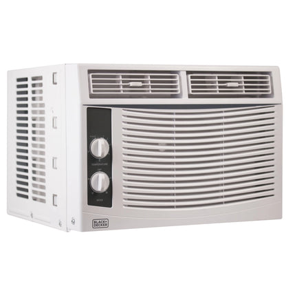 BLACK+DECKER BWAC05MWTB 5,000 BTU Window Air Conditioner Unit, AC Cools Up to 150 Square Feet, Energy Efficient, White