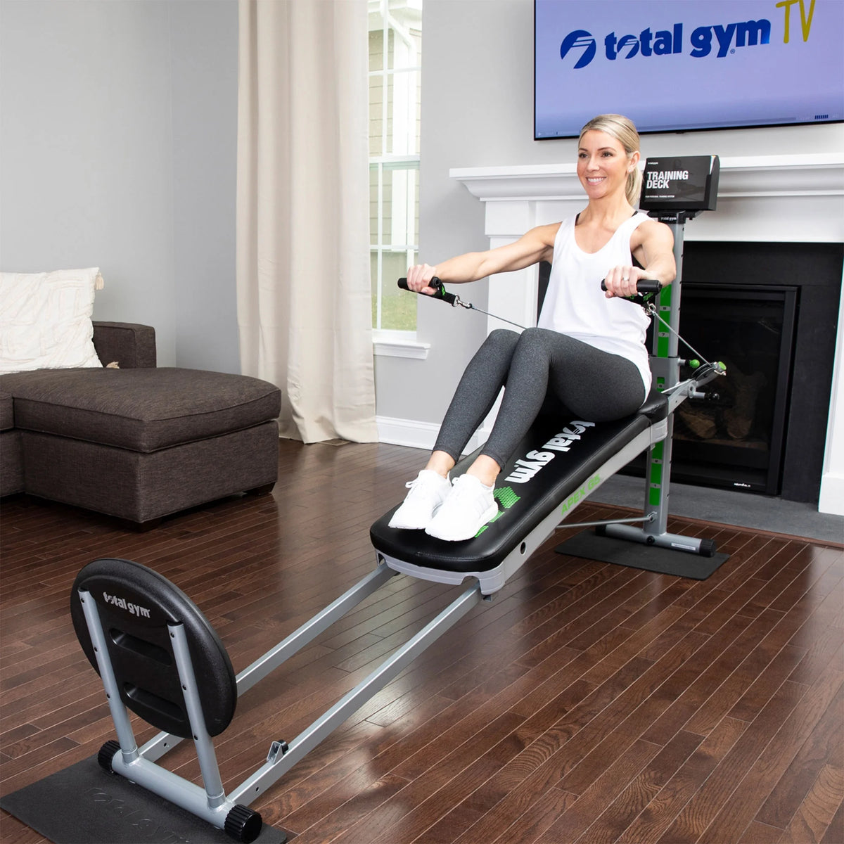 Total Gym APEX G5 Home Fitness Incline Weight Trainer Equipment w/ 10 Resistance Levels