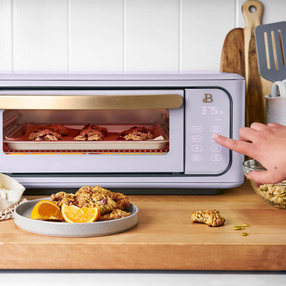 Beautiful Infrared Air Fryer Toaster Oven, 9-Slice, 1800 W, White Icing by Drew Barrymore