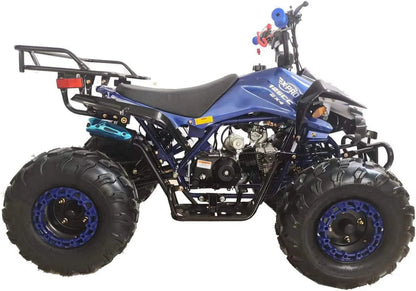 X-Pro Brand New Blast 125cc ATV with Automatic Transmission Reverse LED Headlights Big 19"/18" Tires