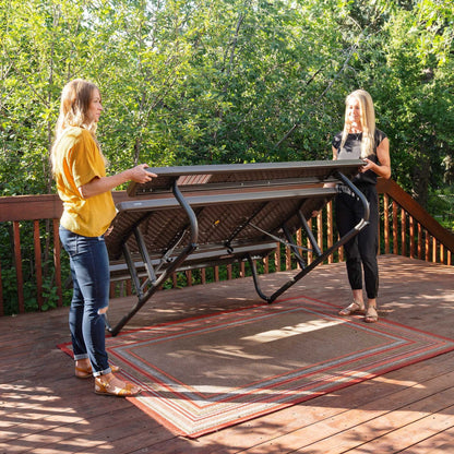 Lifetime 6 Foot Folding Picnic Table, Brown, 60105