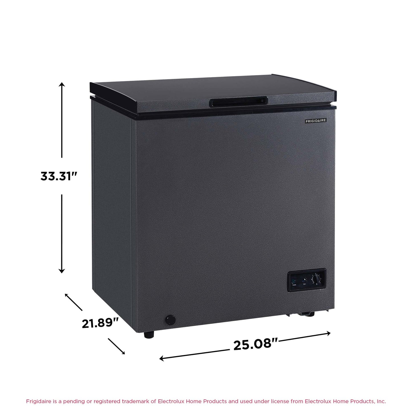 Frigidaire, 5.0 Cu. ft. Chest Freezer, Black Granite Design