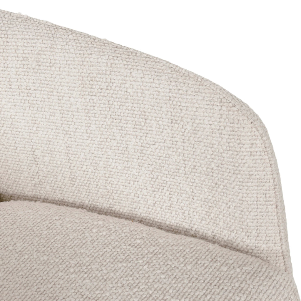 Better Homes & Gardens Juliet Office Chair, Ivory Boucle and Matte Black