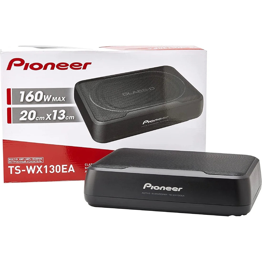 Pioneer TS-WX130EA 8" Car Under Seat Compact Powered Subwoofer 160 Watts