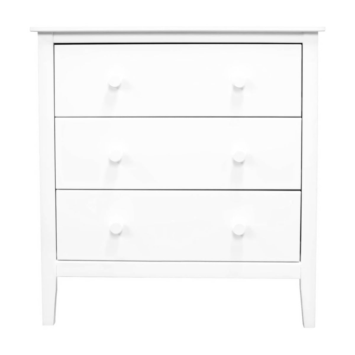 Adeptus Solid Wood Easy Pieces 4 Drawer Chest of Drawers - White