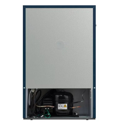 Frigidaire 4.5 cu. ft. retro compact fridge built-in side bottle opener W: 21.65" x L: 22.24" X H: 32.91" (Azure)