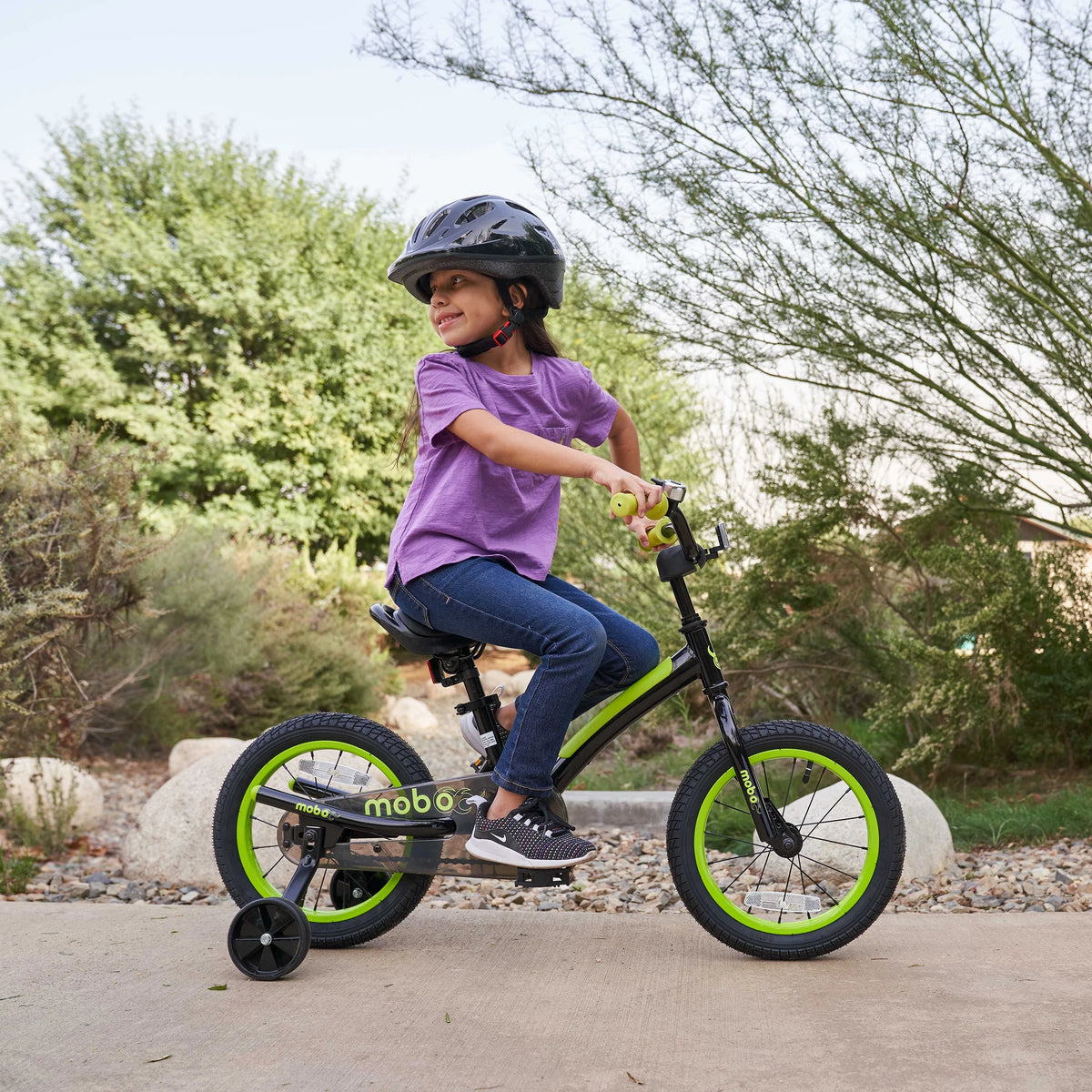 Mobo First Boy's 14" Kids Bike, Ages 3-5 Years Old, Red