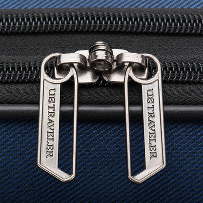 U.S. Traveler Aviron Bay Expandable Softside Luggage with Spinner Wheels, Navy, 31" Checked Large