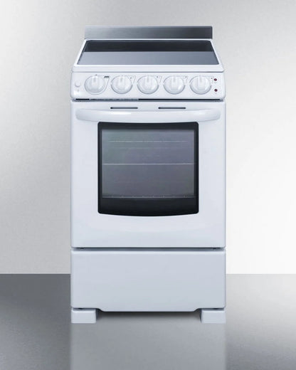 Summit 24�� 2.9 cu ft Electric Range in Ceramic