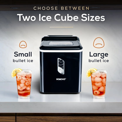 Igloo Automatic Ice Machine Self Cleaning Countertop Ice Maker for Water Bottle & Drinks, Aqua