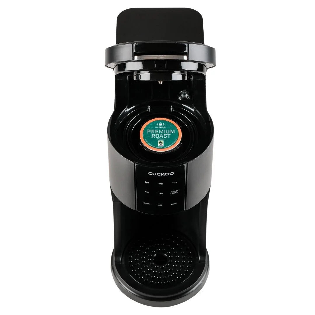 CUCKOO CCM-AK011B 3-in-1 1.2L K-Cup Coffee Maker with 5 Cup Sizes and Self-Cleaning Function (Black)
