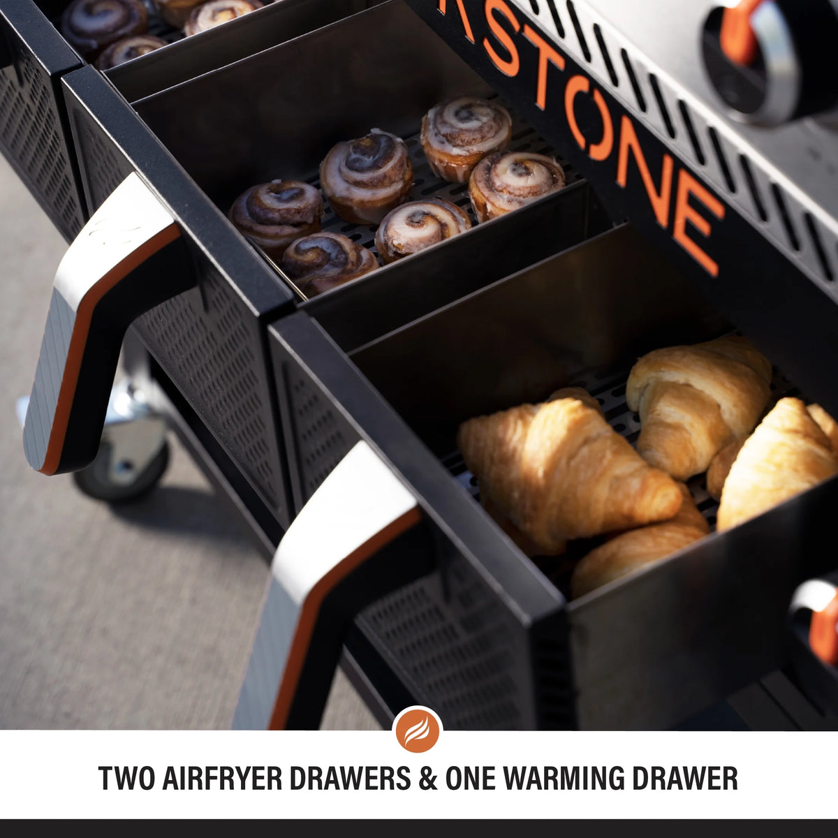 4-Burner 36" Griddle with Air Fryer and Hood