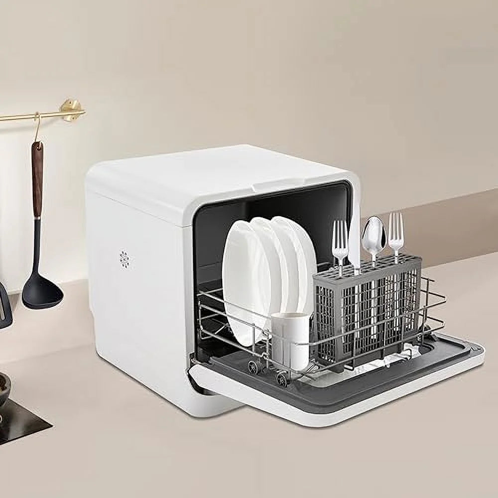 120V Countertop Dishwasher Portable Dishwasher 360 Degree Auto Spray Type Comfee Countertop Dishwasher 785W Air-Cooled Drying Portable 3-in-1 Countertop Dishwasher Mini Washing Mac