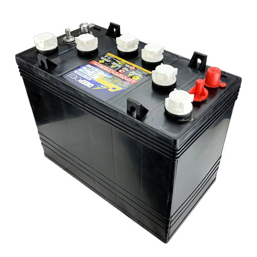 4 Pack, 48V - 12 Volt Golf Cart Batteries - Crown Battery T-1275 Club Car EzGo