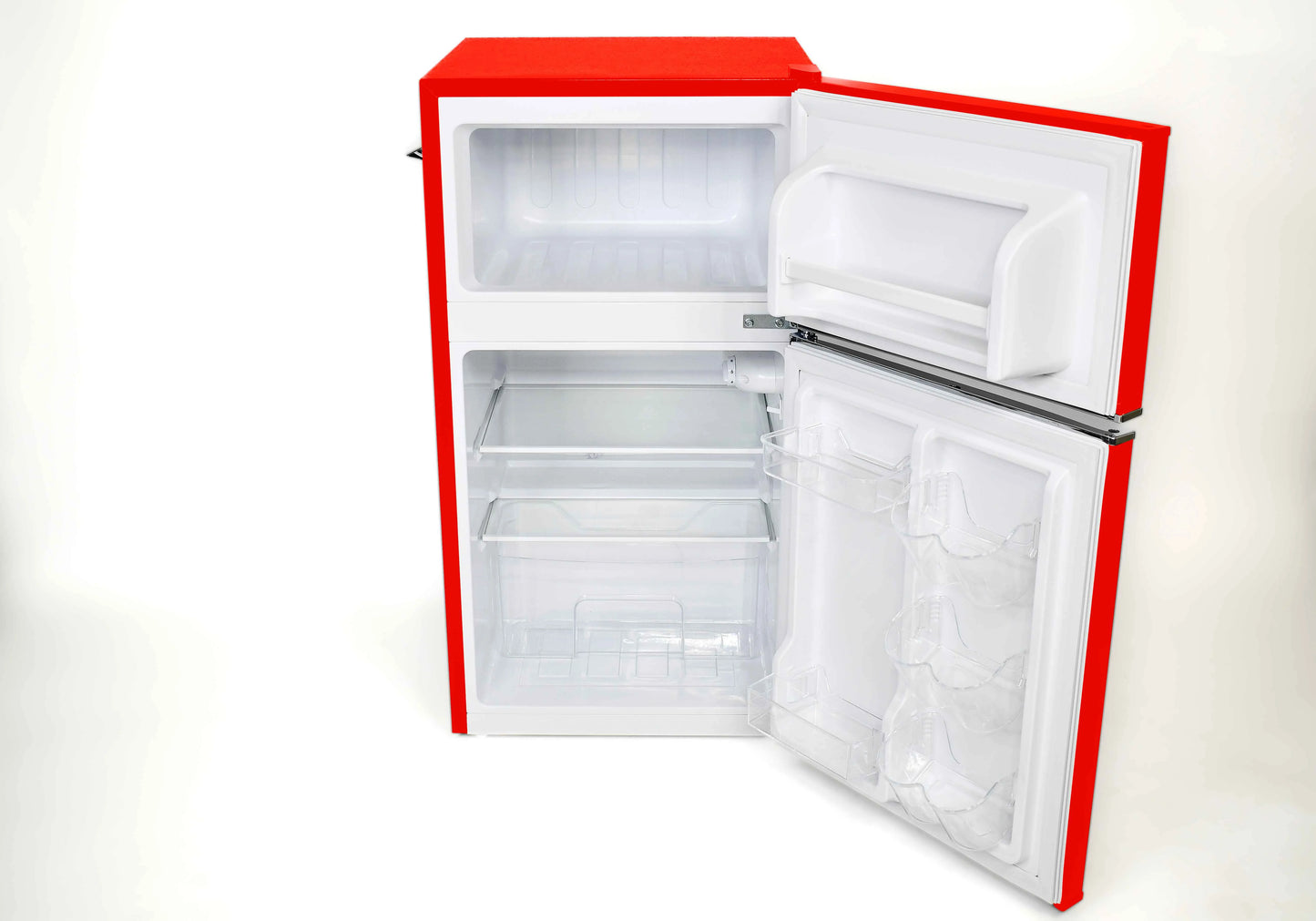 Frigidaire Retro 3.1 Cu ft Two Door Compact Refrigerator with Freezer, Red