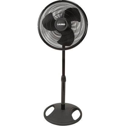 Lasko Products 16" Oscillating Stand Fan, Black  2521, 2 pack