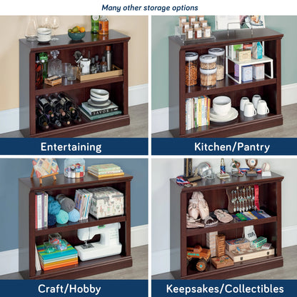 Sauder Select 2 Shelf Bookcase, Washington Cherry Finish